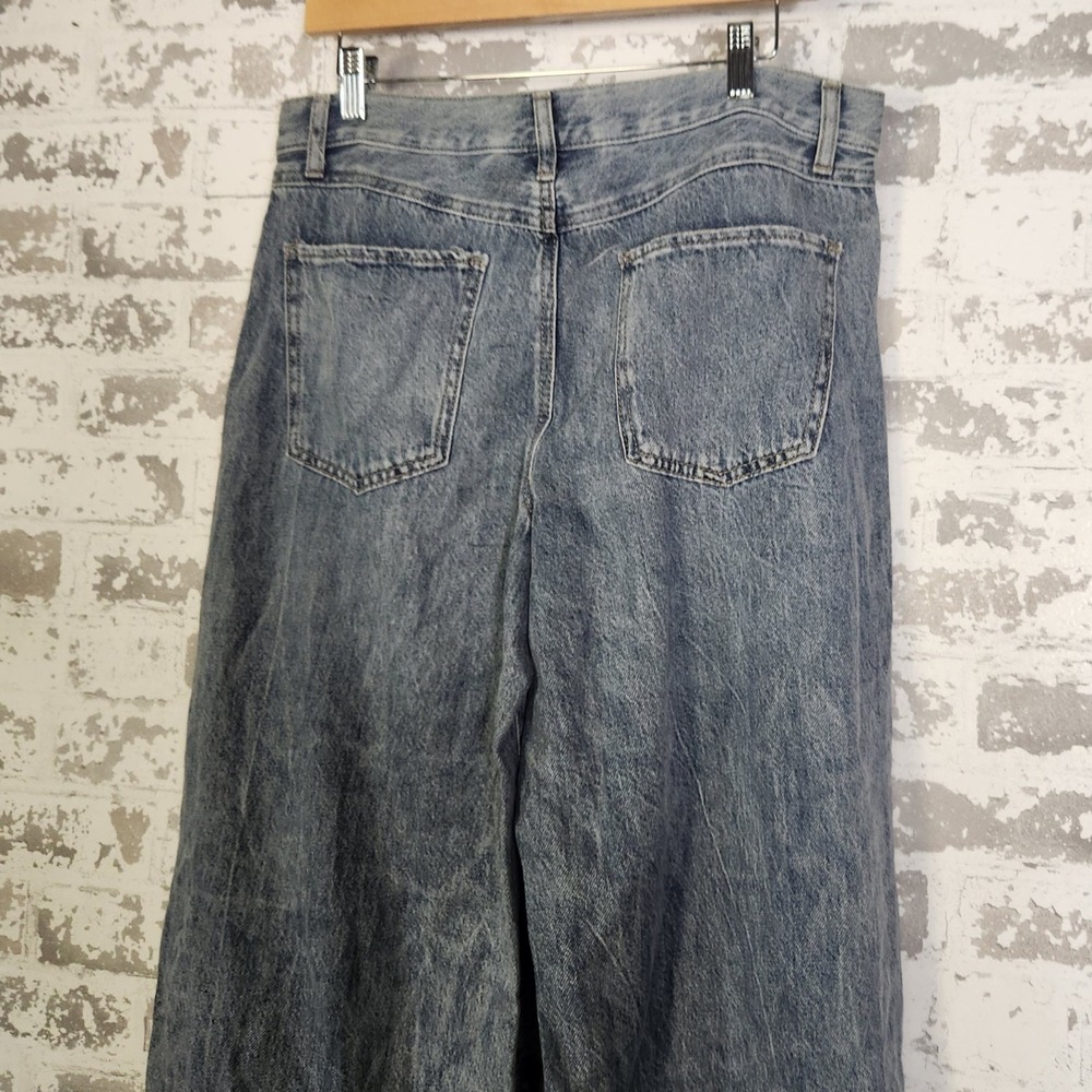 RE:WASH Forever 21 Denim Jeans Women Size 9 Baggy Distrssed Classic Rise‎ A Line - Picture 10 of 16